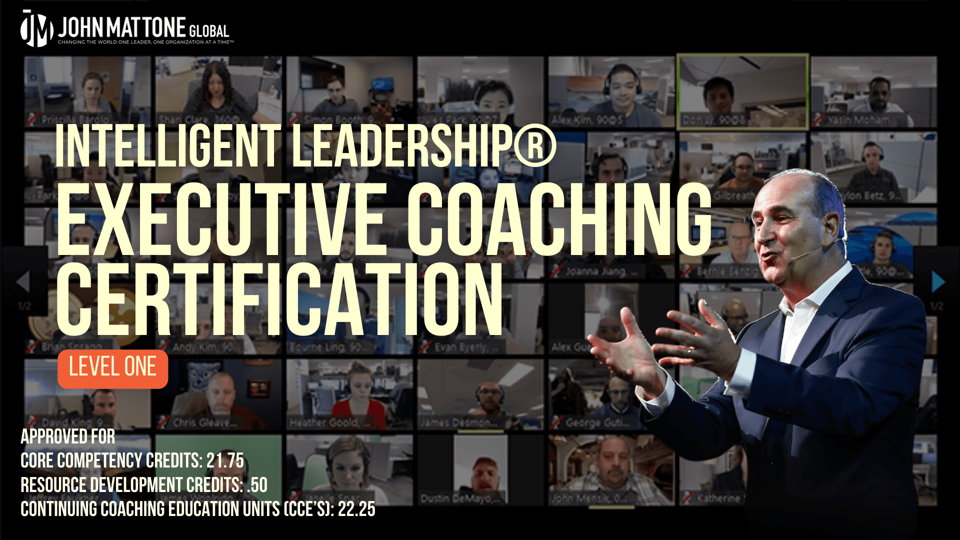The Initial Mastery certificate earned at Level 1