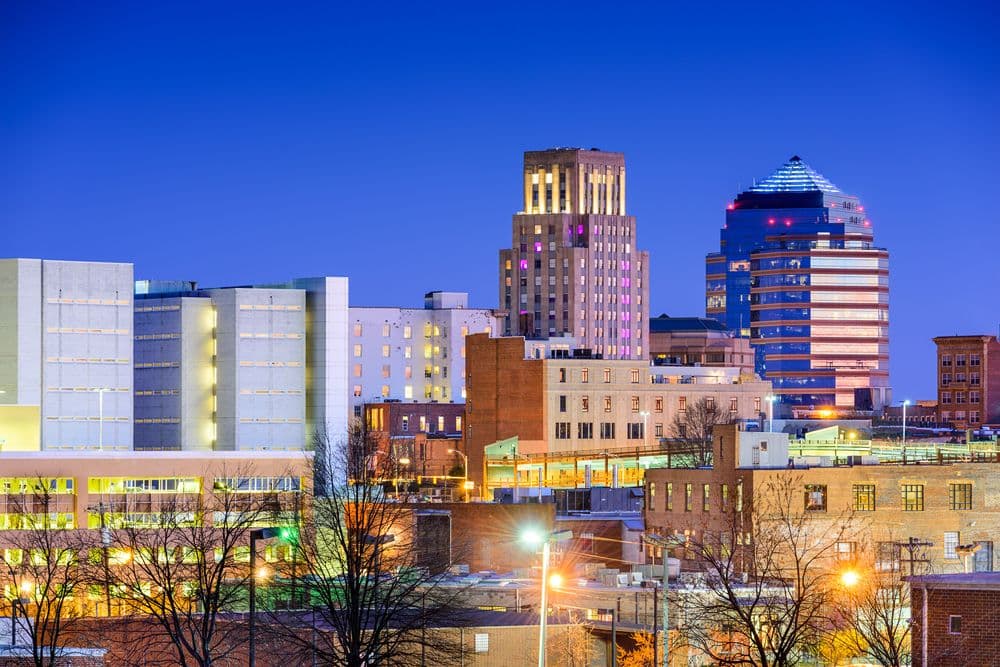 Durham North Carolina skyline