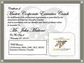master corporate executive coach